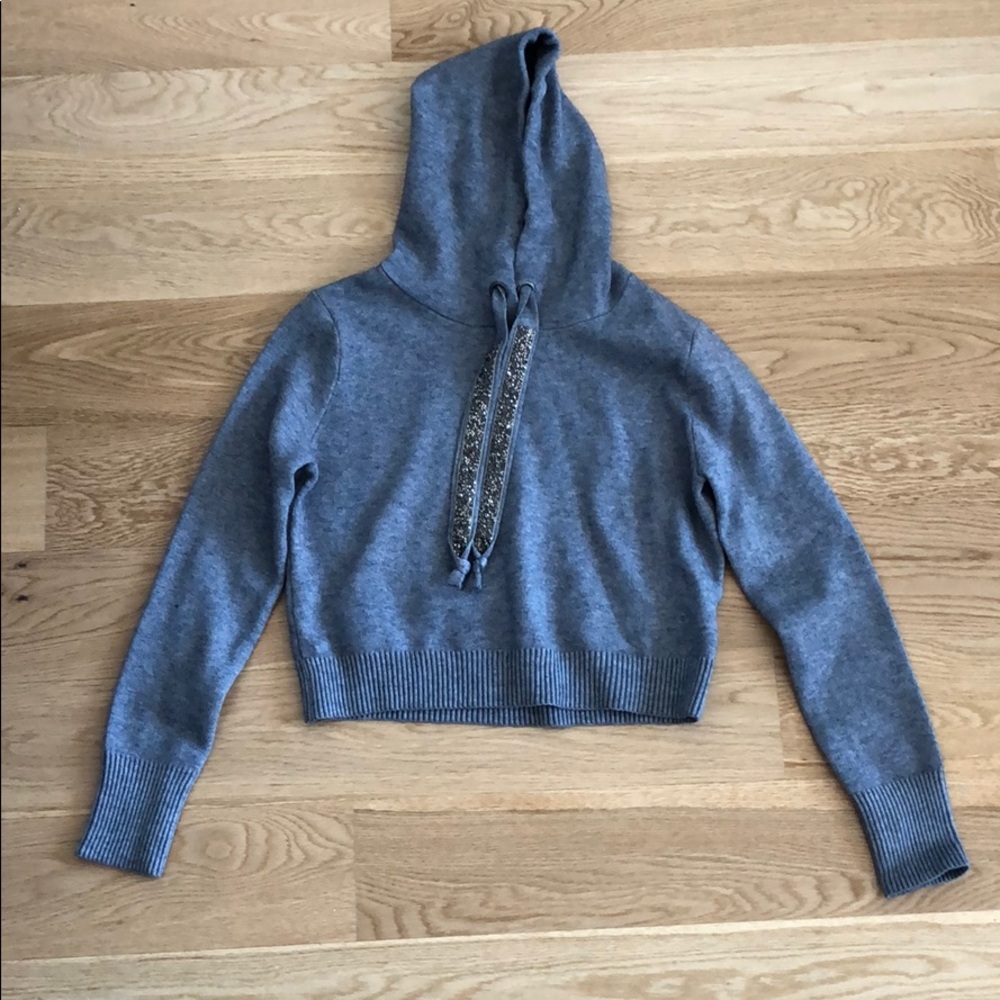 Zara cropped sweater with sparkle embellishment